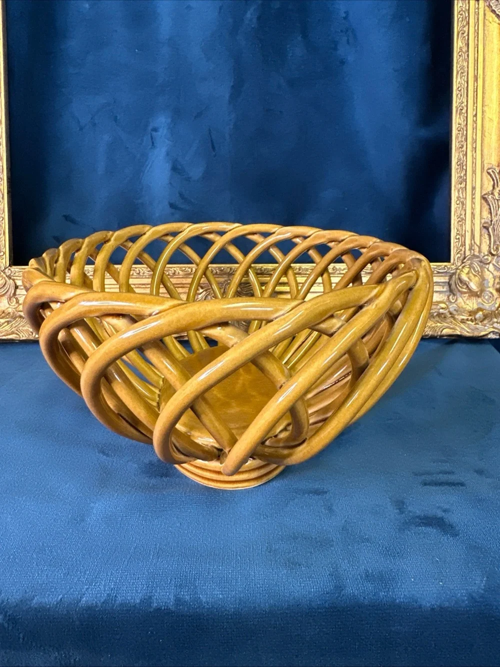 Eucalyptus Stoneware Oval Bread Basket 11